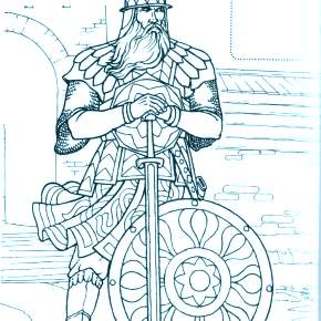 Раскраска Богатыри