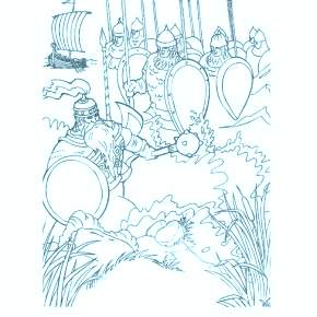 Раскраска Богатыри