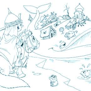 Раскраска Богатыри