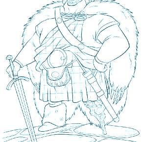 Раскраска Богатыри