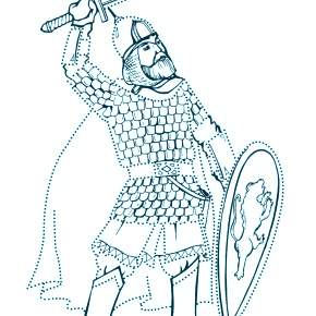 Раскраска Богатыри