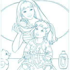 Раскраска Мамочка Раскраска Мамочка