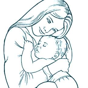 Раскраска Мамочка Раскраска Мамочка