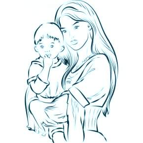 Раскраска Мамочка Раскраска Мамочка