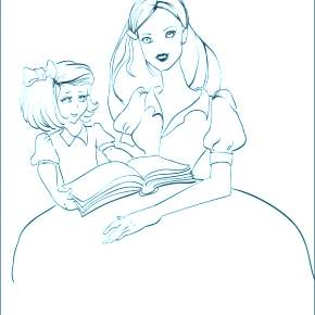 Раскраска Мамочка Раскраска Мамочка