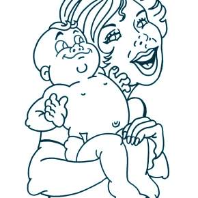 Раскраска Мамочка Раскраска Мамочка