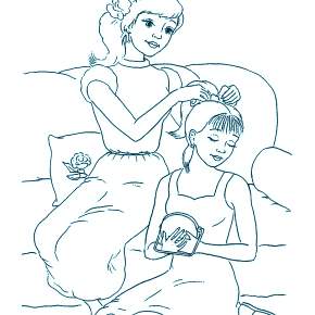 Раскраска Мамочка Раскраска Мамочка