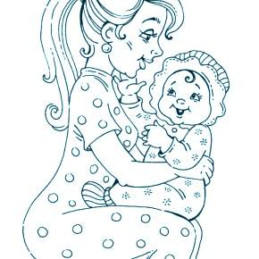 Раскраска Мамочка Раскраска Мамочка