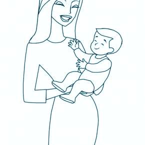 Раскраска Мамочка Раскраска Мамочка