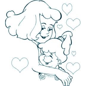 Раскраска Мамочка Раскраска Мамочка