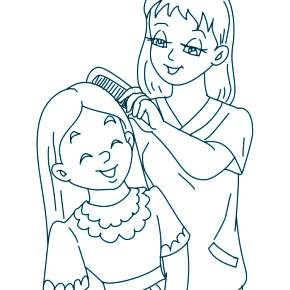 Раскраска Мамочка Раскраска Мамочка