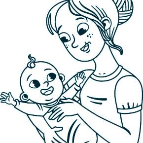 Раскраска Мамочка Раскраска Мамочка