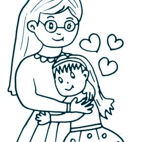 Раскраска Мамочка Раскраска Мамочка