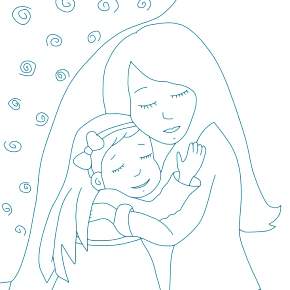 Раскраска Мамочка Раскраска Мамочка