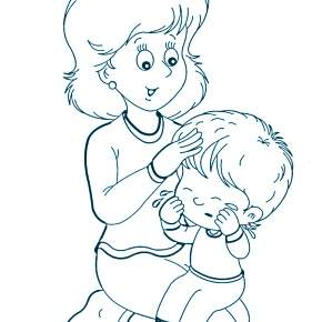 Раскраска Мамочка Раскраска Мамочка