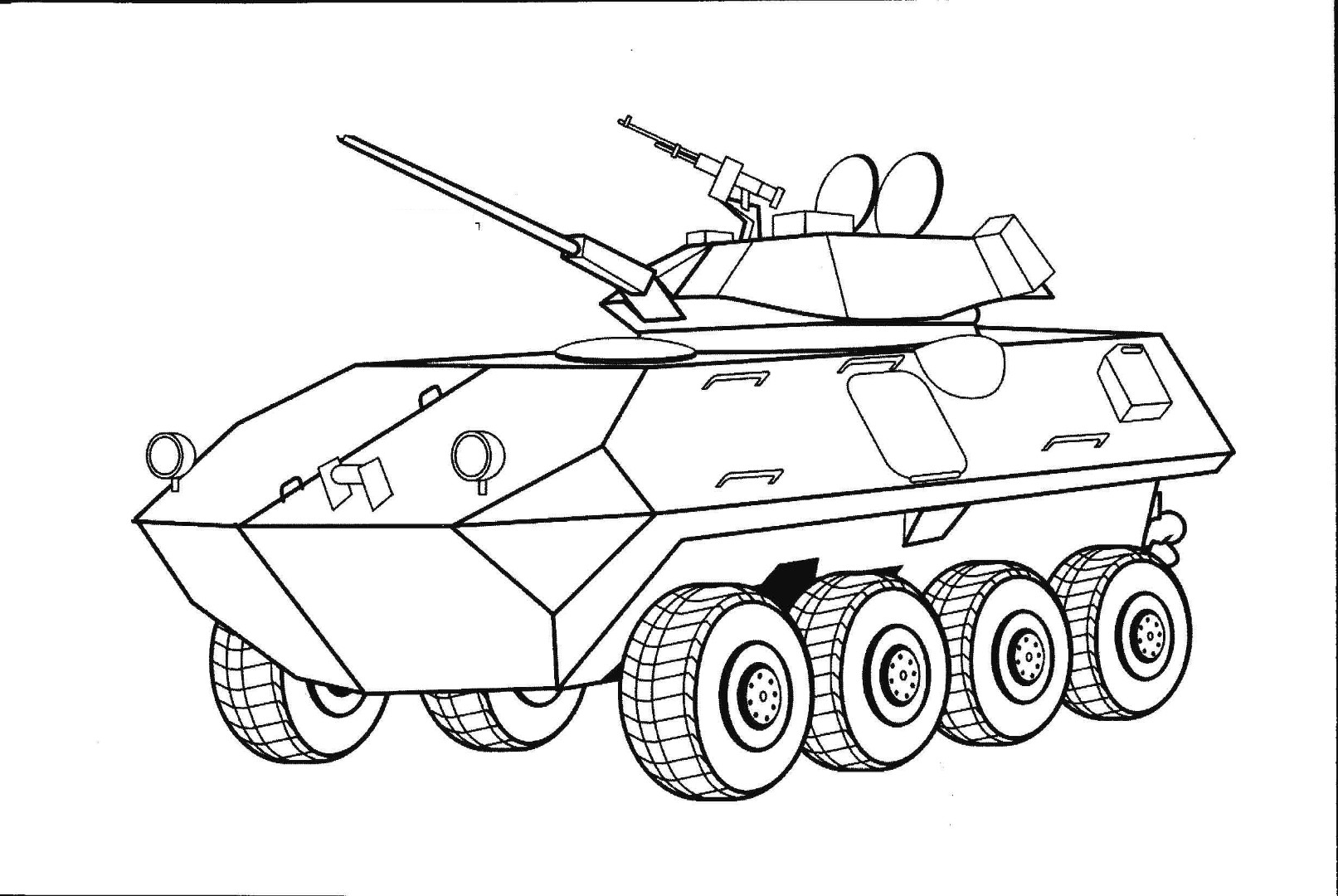 Раскраски танки БТР Военная техника