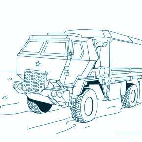 Раскраска Военная техника
