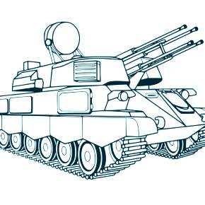 Раскраска Военная техника