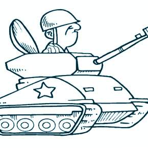 Раскраска Военная техника