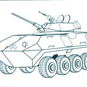 Раскраска Военная техника