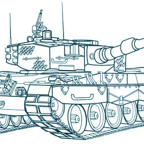 Раскраска Военная техника