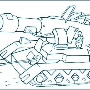 Раскраска Военная техника