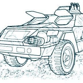 Раскраска Военная техника