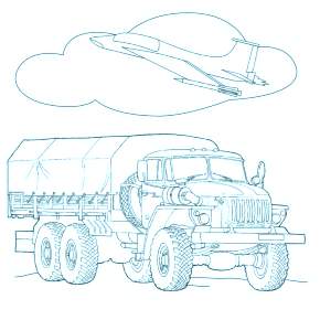 Раскраска Военная техника