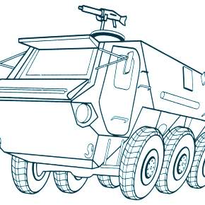 Раскраска Военная техника