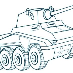 Раскраска Военная техника