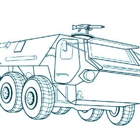 Раскраска Военная техника