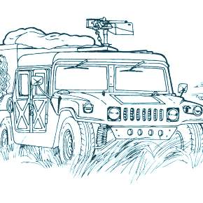Раскраска Военная техника