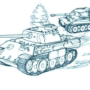 Раскраска Военная техника