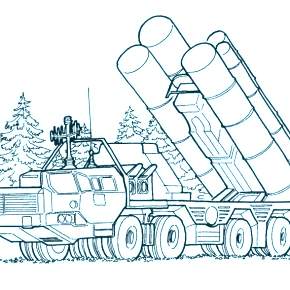 Раскраска Военная техника