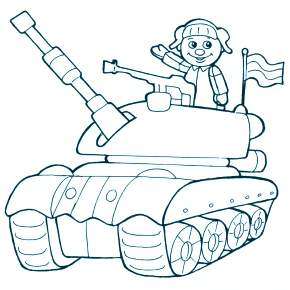 Раскраска Военная техника