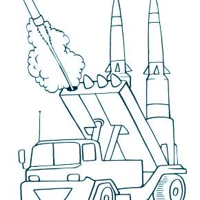 Раскраска Военная техника