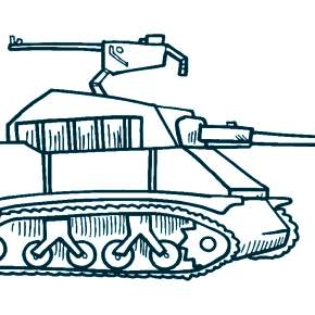 Раскраска Военная техника