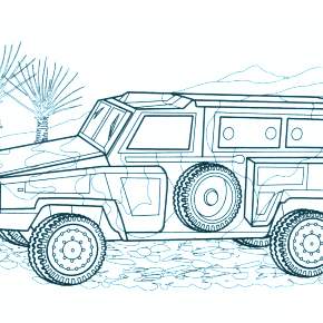 Раскраска Военная техника
