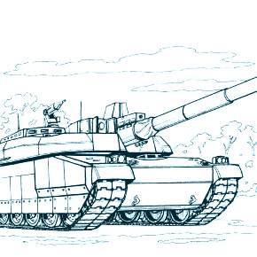Раскраска Военная техника