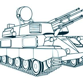 Раскраска Военная техника