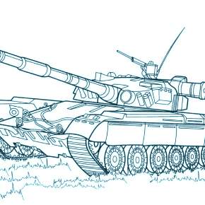 Раскраска Военная техника