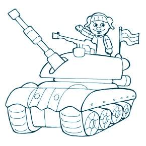 Раскраска Военная техника