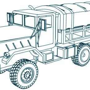 Раскраска Военная техника