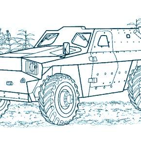 Раскраска Военная техника