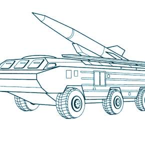 Раскраска Военная техника