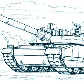 Раскраска Военная техника
