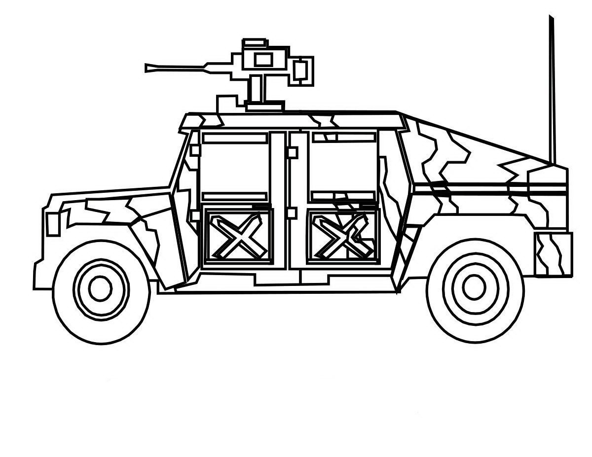 Раскраски для мальчиков военные машины