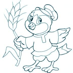 Раскраска Цыплята Раскраска Цыплята