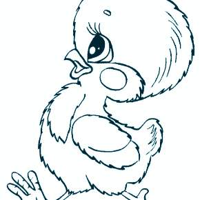 Раскраска Цыплята Раскраска Цыплята