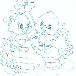 Раскраска Цыплята Раскраска Цыплята